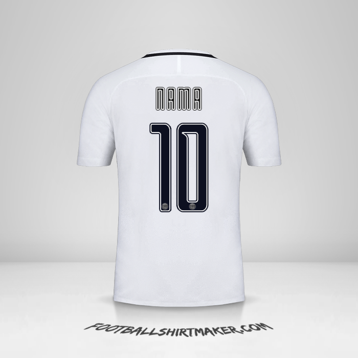 Jersey Paris Saint Germain Cup 2016/17 Ketiga -  nama - 10