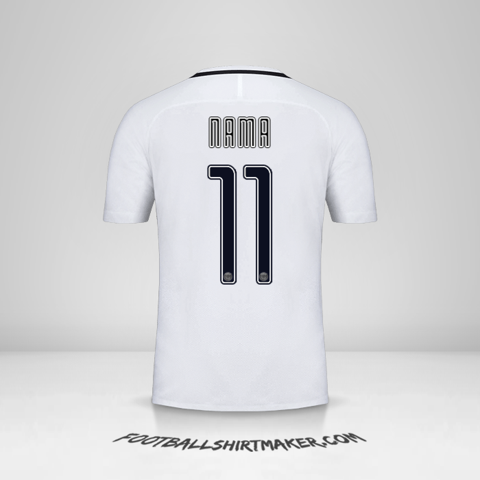 Jersey Paris Saint Germain Cup 2016/17 Ketiga -  nama - 11