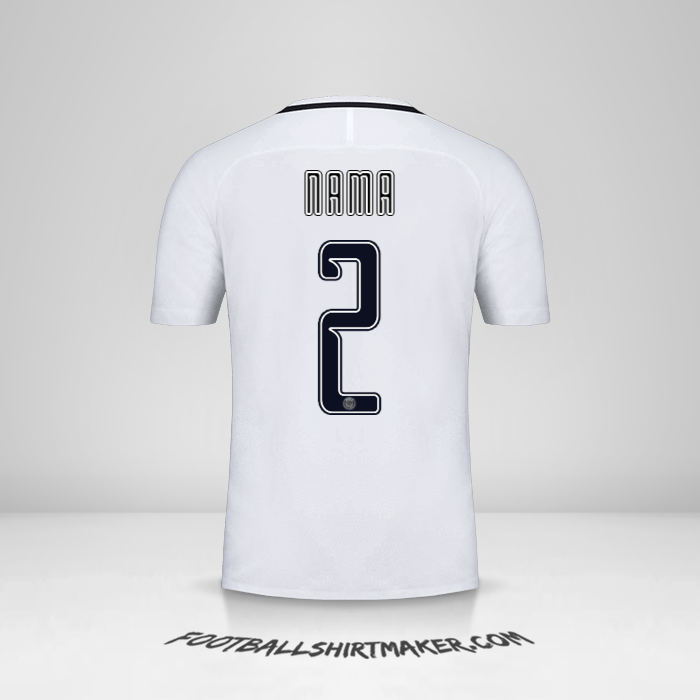 Jersey Paris Saint Germain Cup 2016/17 Ketiga -  nama - 2