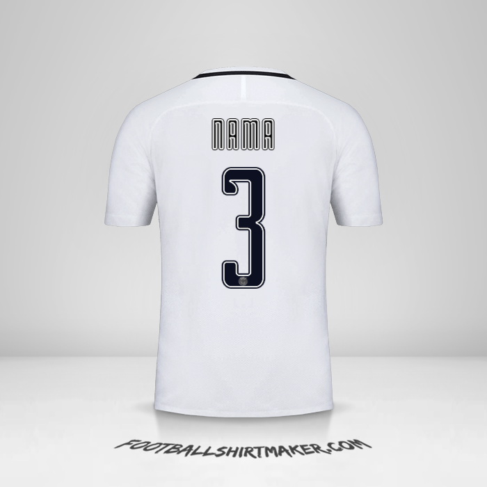Jersey Paris Saint Germain Cup 2016/17 Ketiga -  nama - 3