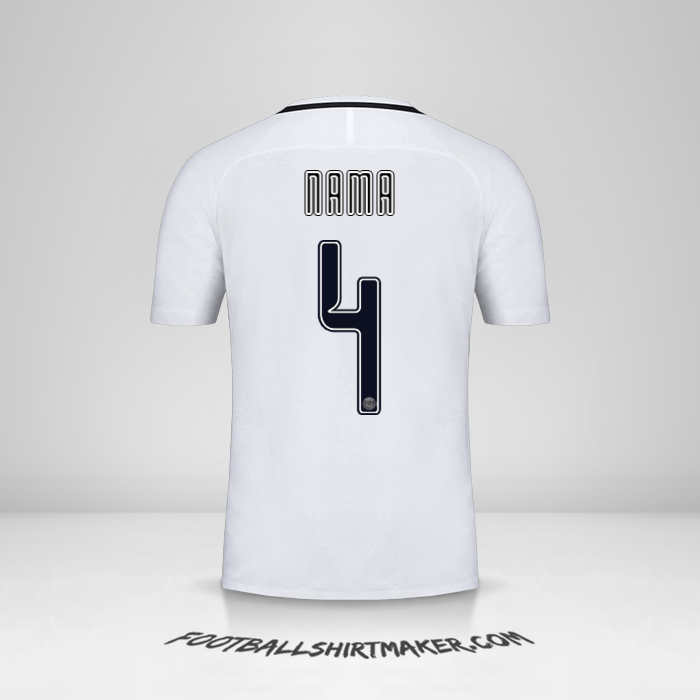 Jersey Paris Saint Germain Cup 2016/17 Ketiga -  nama - 4