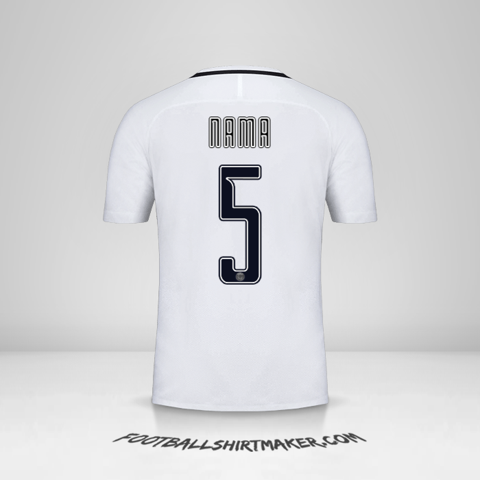 Jersey Paris Saint Germain Cup 2016/17 Ketiga -  nama - 5