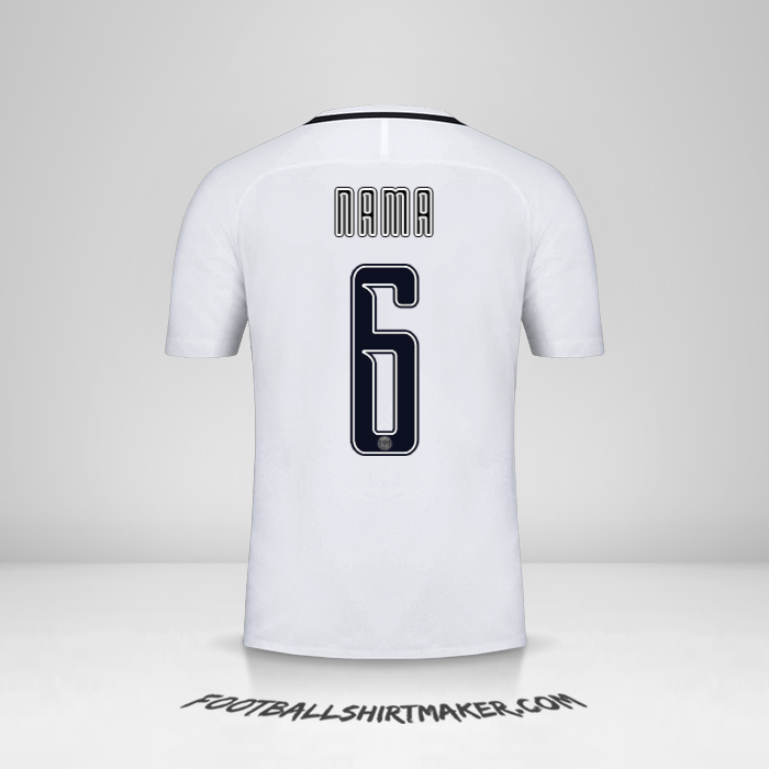 Jersey Paris Saint Germain Cup 2016/17 Ketiga -  nama - 6