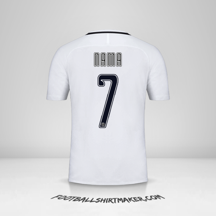 Jersey Paris Saint Germain Cup 2016/17 Ketiga -  nama - 7