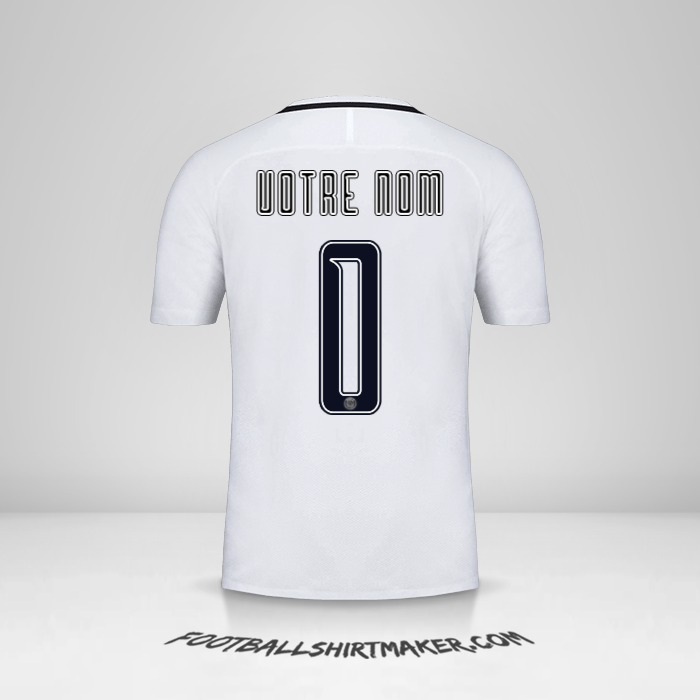 Maillot Paris Saint Germain Cup 2016/17 III -  votre nom - 0