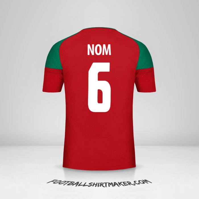 Maillot Maroc 2017 -  nom - 6