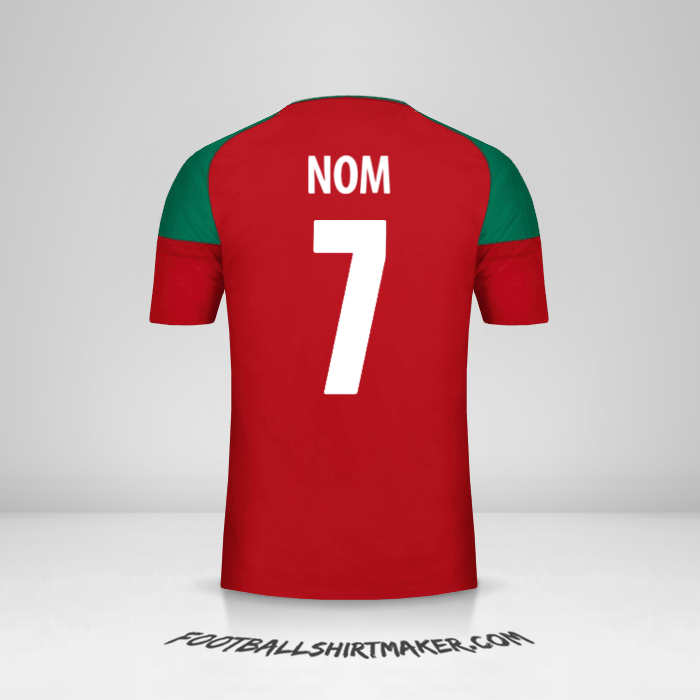 Maillot Maroc 2017 -  nom - 7