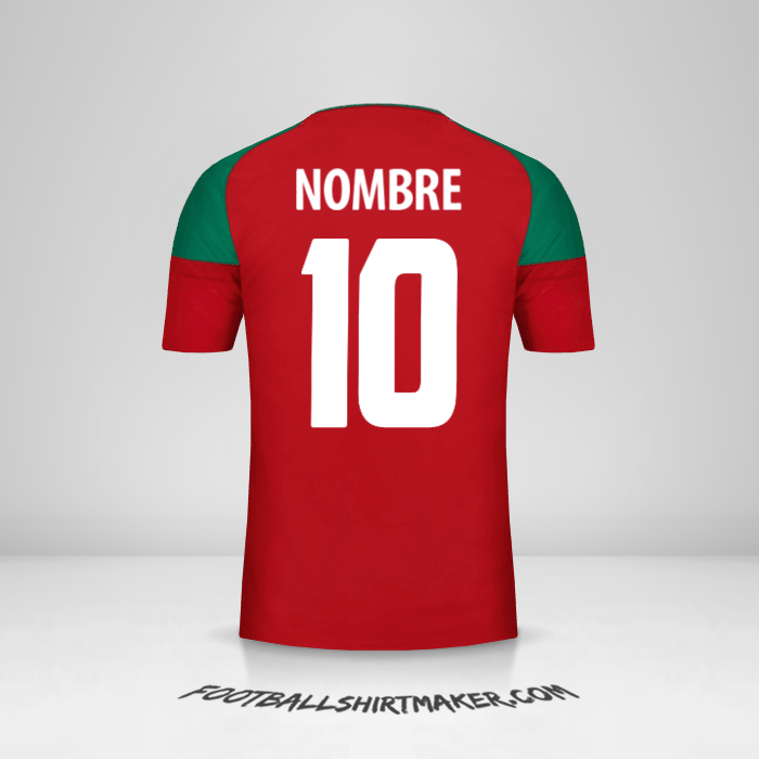 Jersey Marruecos 2017 -  nombre - 10