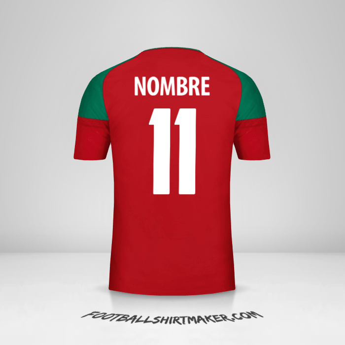 Jersey Marruecos 2017 -  nombre - 11