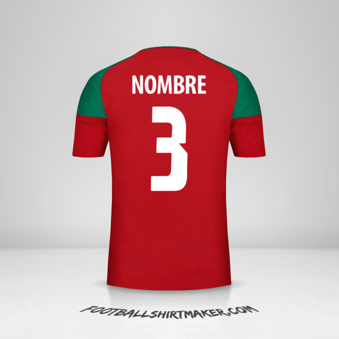 Jersey Marruecos 2017 -  nombre - 3