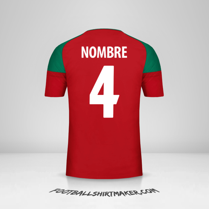 Jersey Marruecos 2017 -  nombre - 4