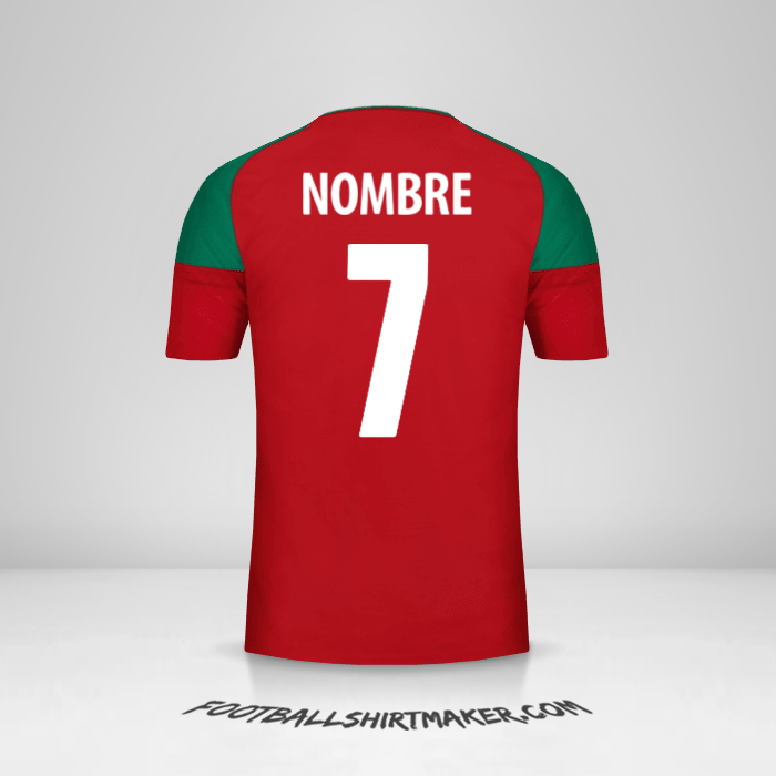 Jersey Marruecos 2017 -  nombre - 7