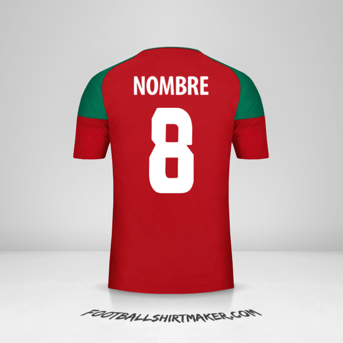Jersey Marruecos 2017 -  nombre - 8