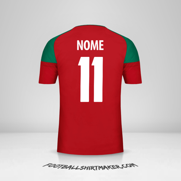 Camisa Marrocos 2017 -  nome - 11