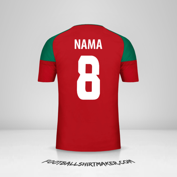 Jersey Maroko 2017 -  nama - 8