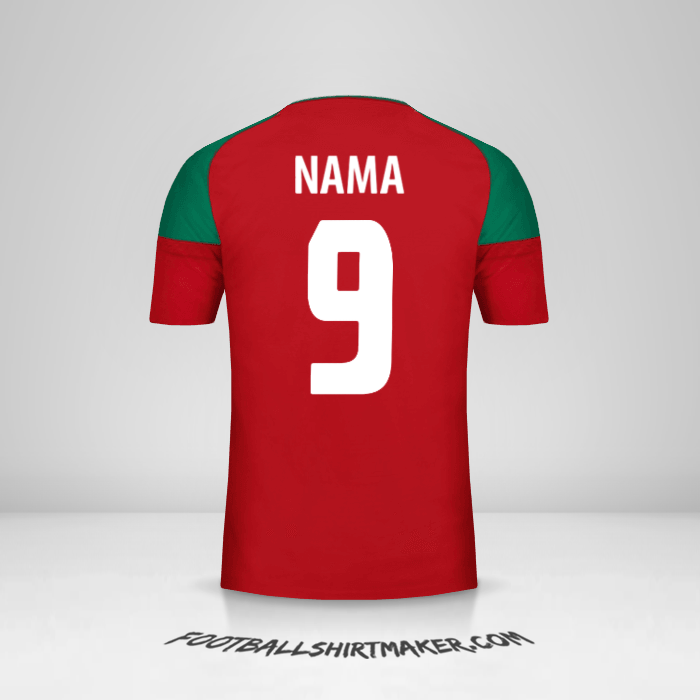 Jersey Maroko 2017 -  nama - 9