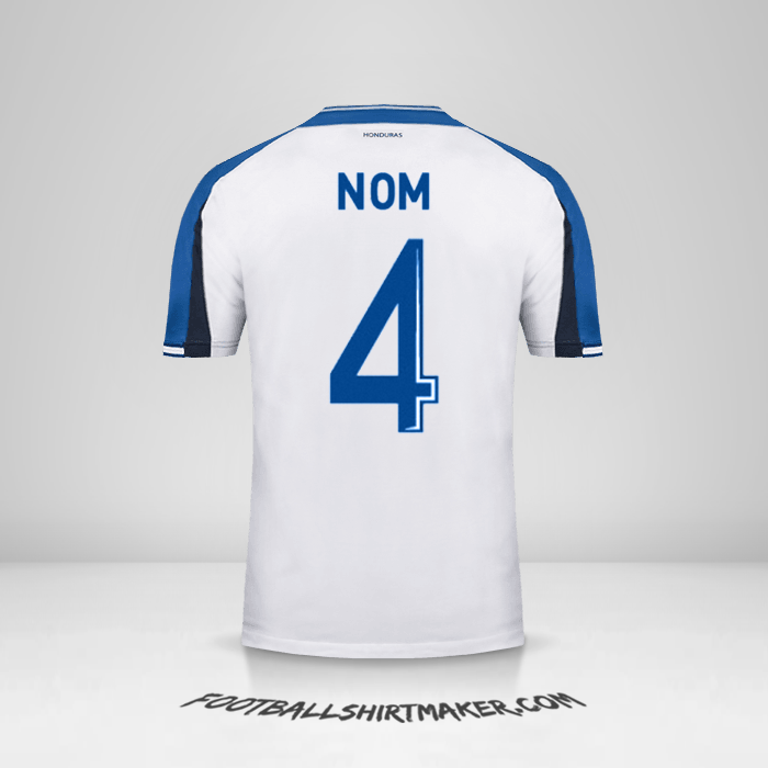 Maillot Honduras 2016/17 -  nom - 4