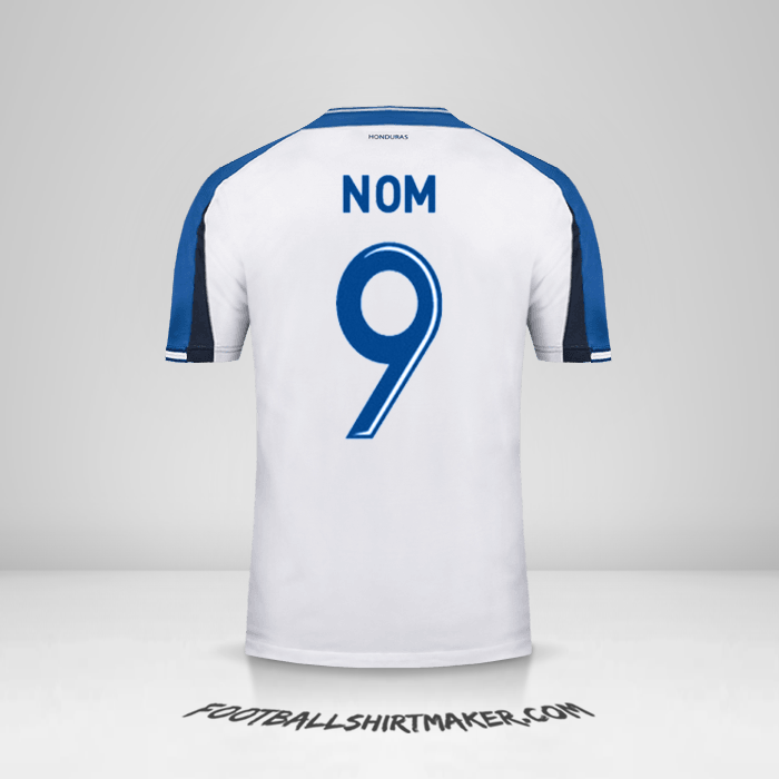 Maillot Honduras 2016/17 -  nom - 9