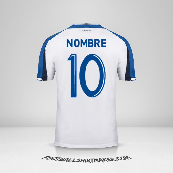 Jersey Honduras 2016/17 -  nombre - 10