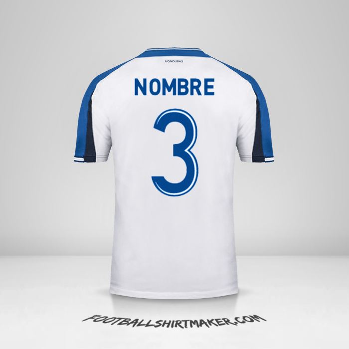 Jersey Honduras 2016/17 -  nombre - 3
