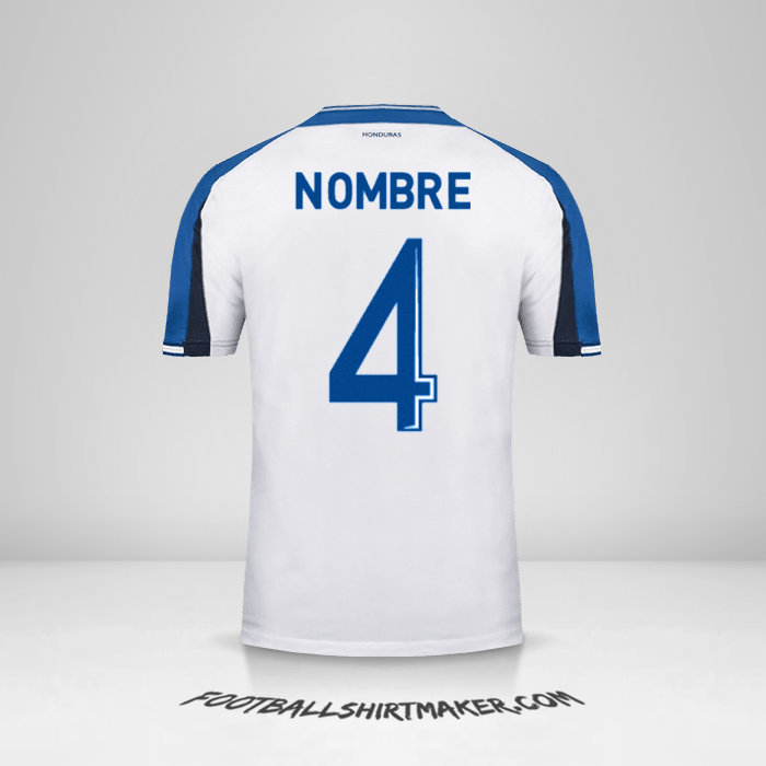 Jersey Honduras 2016/17 -  nombre - 4