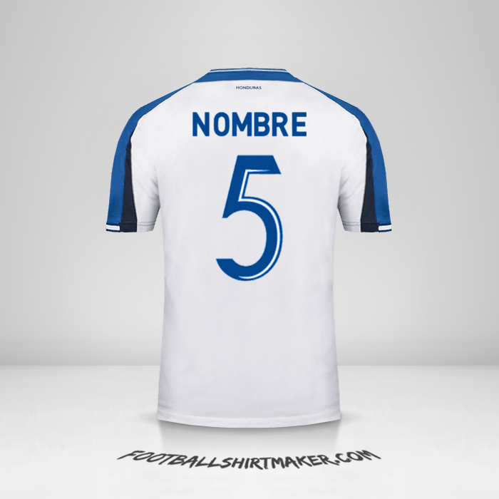 Jersey Honduras 2016/17 -  nombre - 5