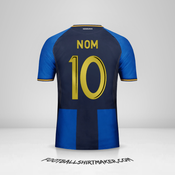 Maillot Honduras 2016/17 Troisième -  nom - 10
