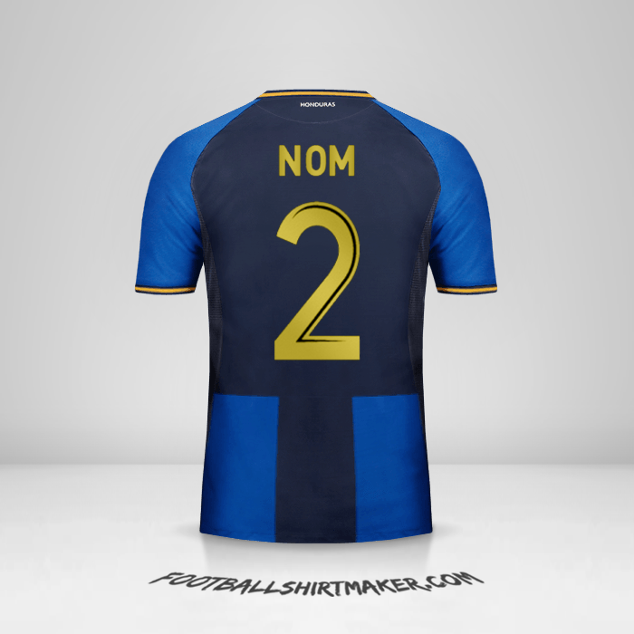 Maillot Honduras 2016/17 Troisième -  nom - 2