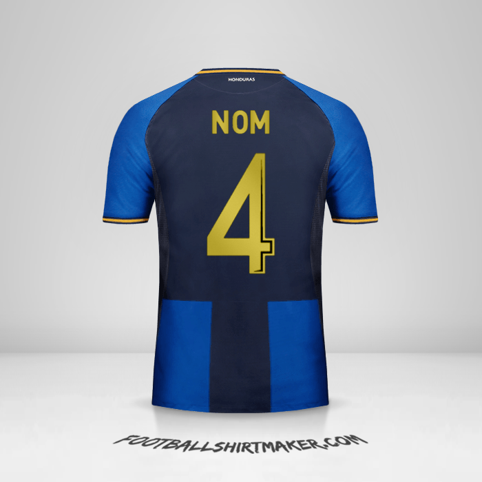 Maillot Honduras 2016/17 Troisième -  nom - 4