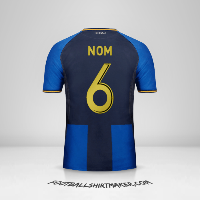 Maillot Honduras 2016/17 Troisième -  nom - 6