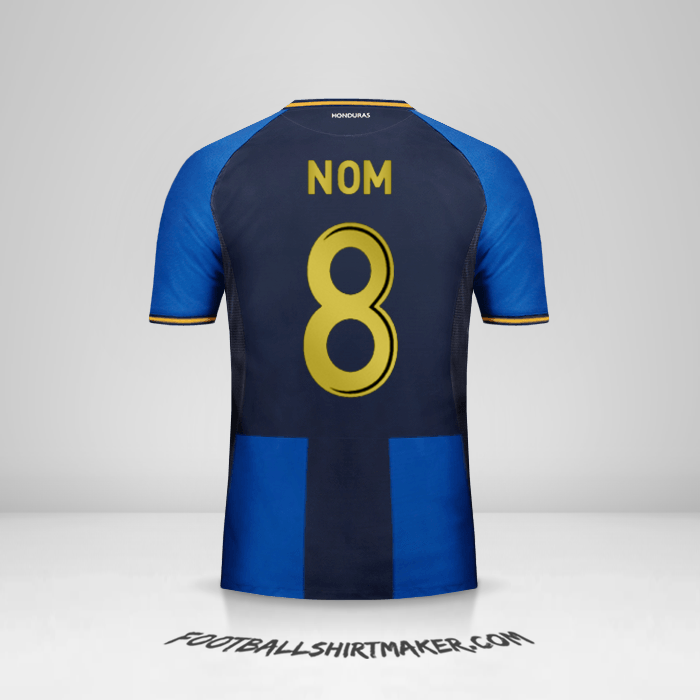 Maillot Honduras 2016/17 Troisième -  nom - 8