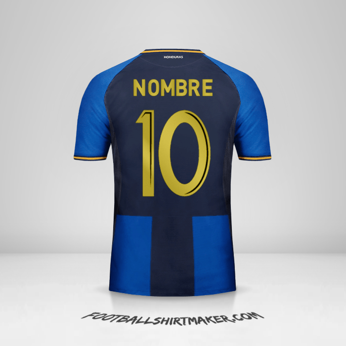 Jersey Honduras 2016/17 Tercera -  nombre - 10