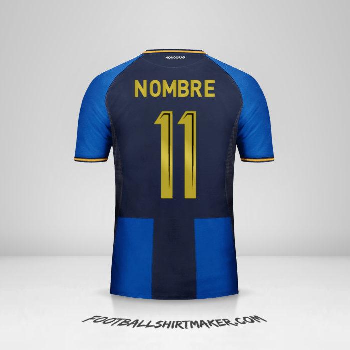 Camiseta Honduras 2016/17 Tercera -  nombre - 11