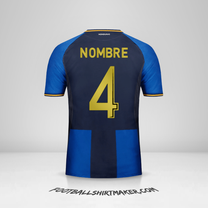 Jersey Honduras 2016/17 Tercera -  nombre - 4