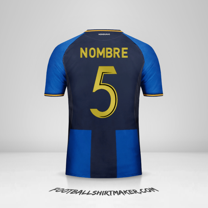 Jersey Honduras 2016/17 Tercera -  nombre - 5