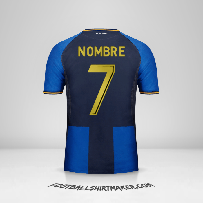 Camiseta Honduras 2016/17 Tercera -  nombre - 7