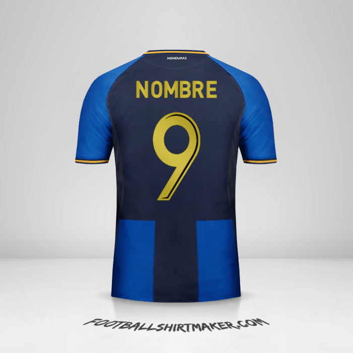 Jersey Honduras 2016/17 Tercera -  nombre - 9