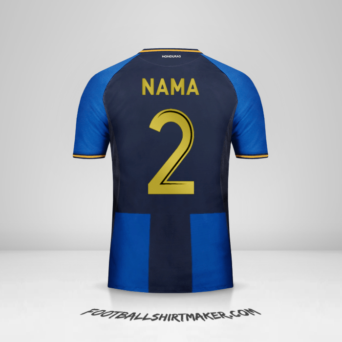 Jersey Honduras 2016/17 Ketiga -  nama - 2