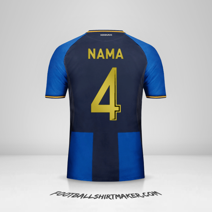 Jersey Honduras 2016/17 Ketiga -  nama - 4