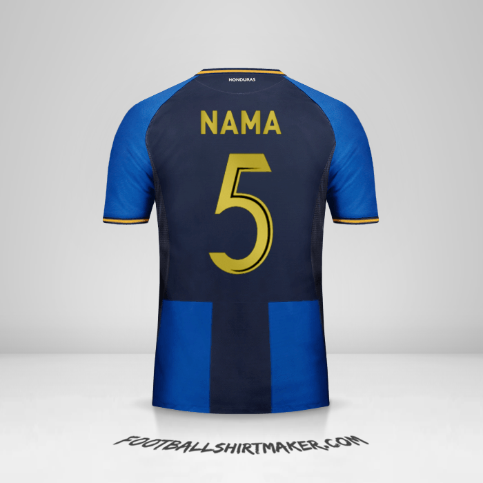 Jersey Honduras 2016/17 Ketiga -  nama - 5