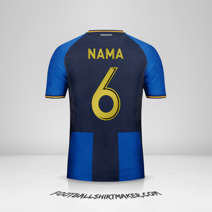 Jersey Honduras 2016/17 Ketiga -  nama - 6