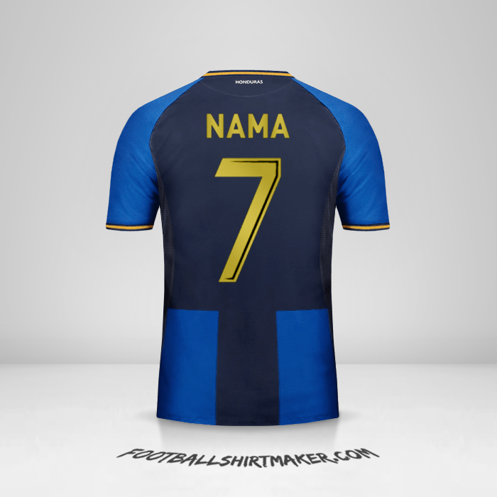 Jersey Honduras 2016/17 Ketiga -  nama - 7