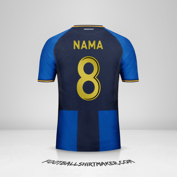 Jersey Honduras 2016/17 Ketiga -  nama - 8