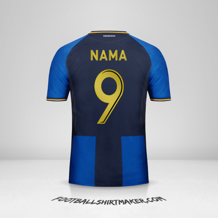 Jersey Honduras 2016/17 Ketiga -  nama - 9
