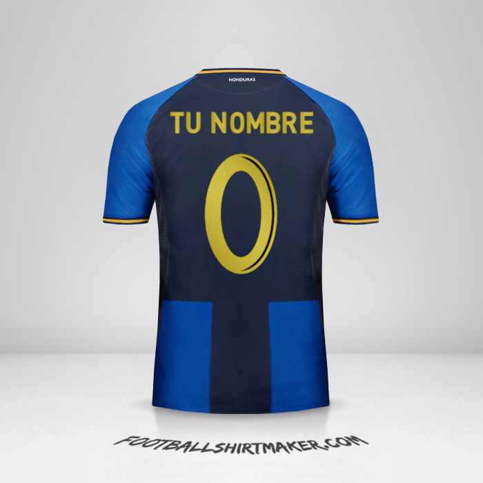 Jersey Honduras 2016/17 III -  tu nombre - 0
