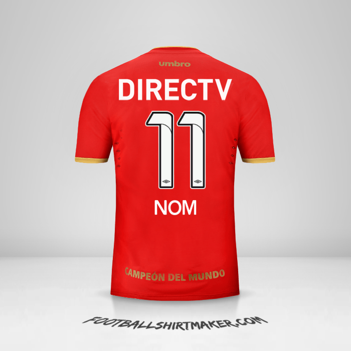 Maillot Estudiantes de la Plata 2016 Extérieur -  nom - 11