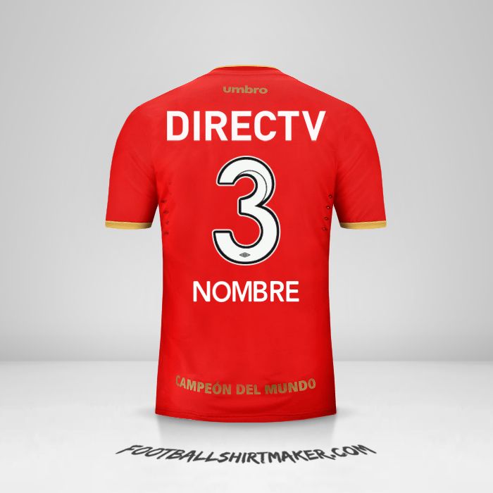 Jersey Estudiantes de la Plata 2016 Visita -  nombre - 3