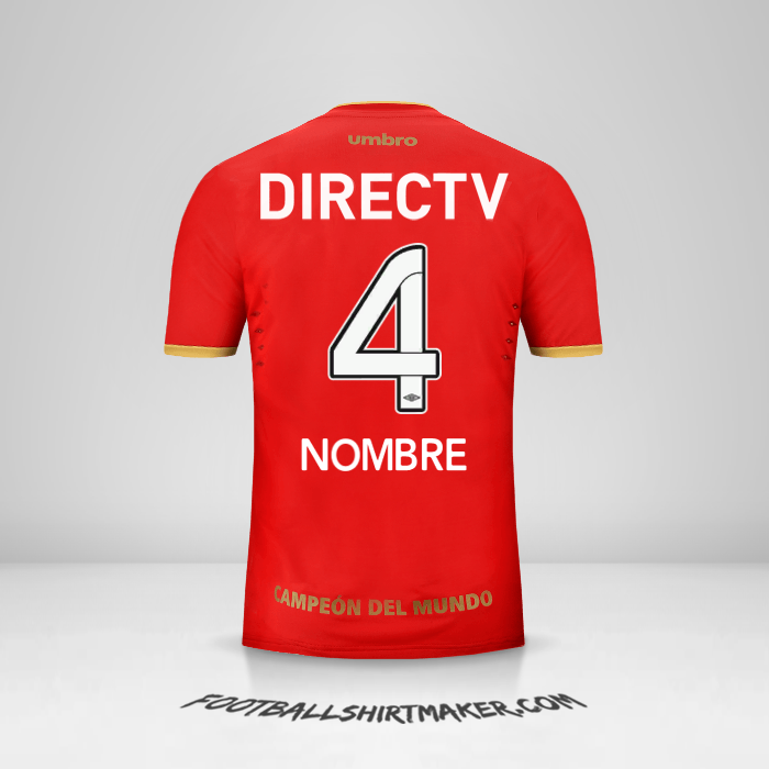 Jersey Estudiantes de la Plata 2016 Visita -  nombre - 4