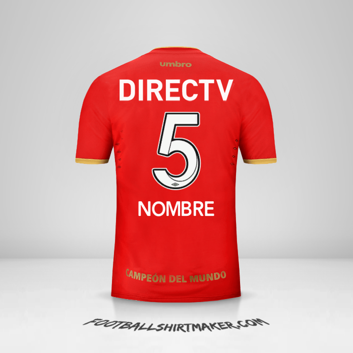 Jersey Estudiantes de la Plata 2016 Visita -  nombre - 5
