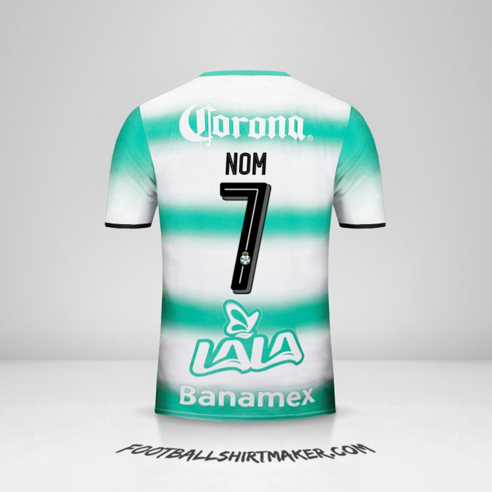 Maillot Santos Laguna 2016/17 -  nom - 7